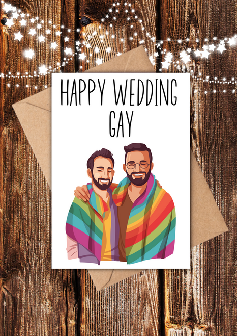 Happy Wedding Gay Wedding Greetings Cards