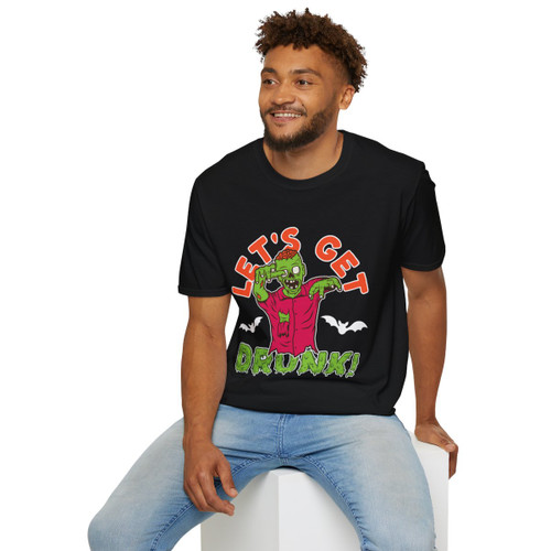 Let's Get Drunk Funky Zombie Unisex Softstyle T-Shirt