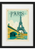 Paris Vintage Travel Poster Famed Wall Art A3