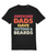 Awesome Dad's Have Beards & Tattoos Black T Shirt