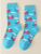 Cute Flying Pigs Pink & Blue Novelty Gift Socks