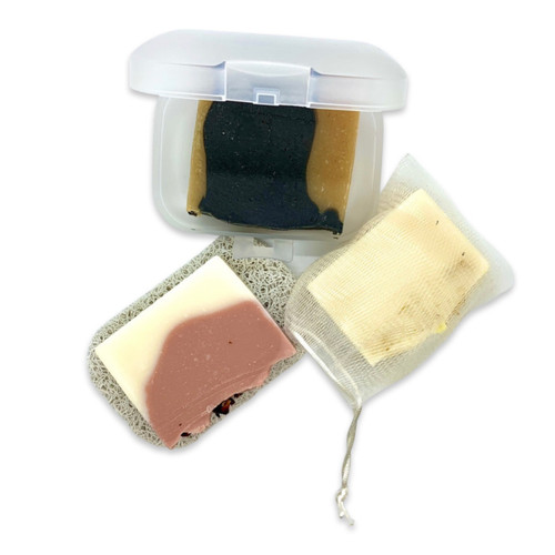 Soap-Saver Combo  Pack - (Pad , Case, and Mesh Bag) 