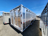 Merritt 2026 Aluminum Punchside 8'X28' Stock Trailer | Tandem Axle 8k 52" Escape Door, 2 Center Gates