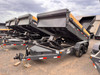 Iron Bull 2026 DCB 72"X12' Scissor Dump Trailer | Tandem Axle 5.2k Power Up Down, Slide In Ramps