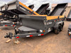 Iron Bull 2026 DCB 72"X12' Scissor Dump Trailer | Tandem Axle 5.2k Power Up Down, Slide In Ramps