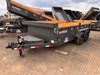 Iron Bull 2026 DCB 83"X14' Scissor Dump Trailer | Tandem Axle 7k 20" Sides, Slide In Ramps