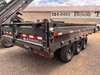 Iron Bull 2026 DDP 96"X16' Deckover Dump Trailer | Triple Axle 7k 18" Fold Down Sides, Aluminum Ramps