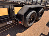 P.J. 2026 UL 83"X14' Utility Trailer | Tandem Axle 3.5k ATV Side Ramps, Steel Diamond Plate Fenders 4" Spring Assisted Rar Rampgate