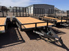 P.J. Trailers 2026 UL 83"X16' Utility Trailer | Tandem Axle Axle 7K, ATV Side Ramps, Steel Diamond Plate Fenders 4" Spring Assisted Rar Rampgate