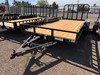 P.J. Trailers 2026 UL 83"X16' Utility Trailer | Tandem Axle Axle 7K, ATV Side Ramps, Steel Diamond Plate Fenders 4" Spring Assisted Rar Rampgate