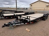 P.J. Trailers 2026 T6 83"X20' Equipment Tilt Trailer | Tandem Axle 14K, Torsion Axles, 4' Stationary, 16' Tilt, Locking Lid Over Tongue, Fork Holders