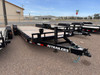 P.J. 2026 T6 83"x24' Equipment Tilt Trailer | Tandem Axle 7k Torsion Axles, 8' Stationary + 16' Cushion Tilt