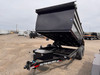 P.J. 2026 D7 83"x14' Scissor Dump Trailer | Tandem Axle 14K, 4' Sides, Slide In Ramps, Spreader Rear Gate