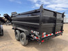 P.J. 2026 D7 83"x14' Scissor Dump Trailer | Tandem Axle 14K, 4' Sides, Slide In Ramps, Spreader Rear Gate