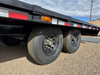 P.J. Trailers 2027 F8 20' Deckover Flatbed Trailer | Tandem Axle 14K, Extended Tongue, Open Storage Tray, Slide In Ramps, Straight Deck