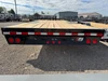 P.J. Trailers 2027 F8 20' Deckover Flatbed Trailer | Tandem Axle 14K, Extended Tongue, Open Storage Tray, Slide In Ramps, Straight Deck