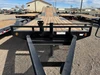 P.J. Trailers 2027 F8 20' Deckover Flatbed Trailer | Tandem Axle 14K, Extended Tongue, Open Storage Tray, Slide In Ramps, Straight Deck