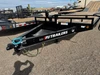 P.J. Trailers 2027 F8 20' Deckover Flatbed Trailer | Tandem Axle 14K, Extended Tongue, Open Storage Tray, Slide In Ramps, Straight Deck