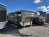GR Trailers 2027 80"X24' Stock Trailer | Tandem Axle 14K, SMOOTH RUBBER FLOOR, ESCAPE 48", BUTTERY FLY GATE, 2 CENTER GATES (ONE SLIDE)