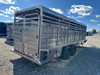 GR Trailers 2027 80"X24' Stock Trailer | Tandem Axle 14K, SMOOTH RUBBER FLOOR, ESCAPE 48", BUTTERY FLY GATE, 2 CENTER GATES (ONE SLIDE)