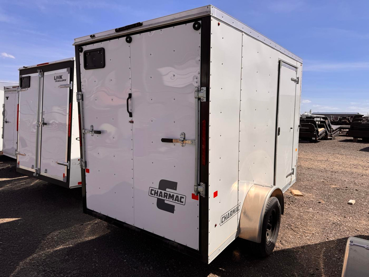 Charmac 2025 Atlas 6'X10' V-Nose Cargo Trailer | Single Axle 3.5k Ramp Door