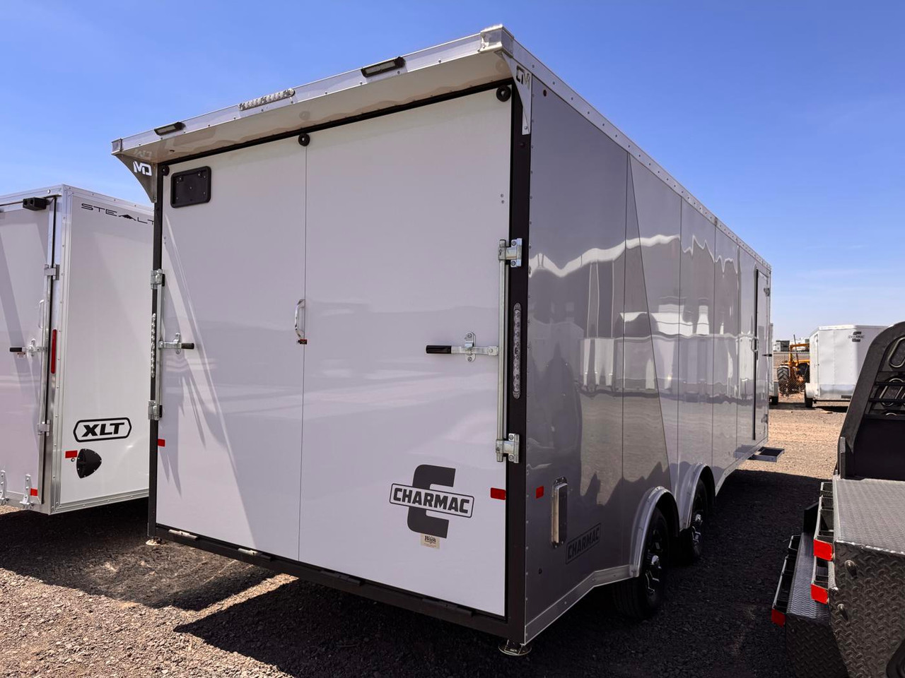 Charmac 2026 Stealth 100"X24' Cargo Trailer | Tandem Axle 5k Overland Package, Spread Axle, Extended Tongue