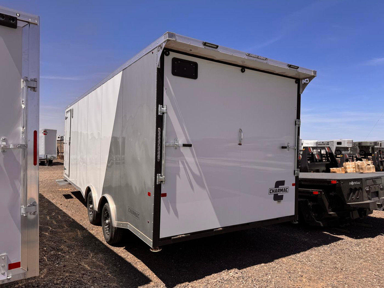 Charmac 2026 Stealth 100"X24' Cargo Trailer | Tandem Axle 5k Overland Package, Spread Axle, Extended Tongue