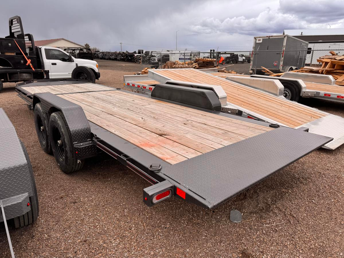 Diamond C 2025 HDT207 82"X22' Equipment Tilt | Tandem Axle 7k 6' Stationary, 14 Guage Fender, Fork Holder