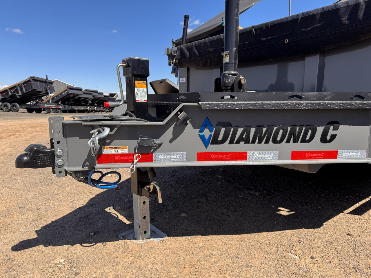 Diamond C 2026 LPT207 82"X14' Telescopic Dump | Tandem Axle 7k Ramps, Solar, 2' Sides With Boards