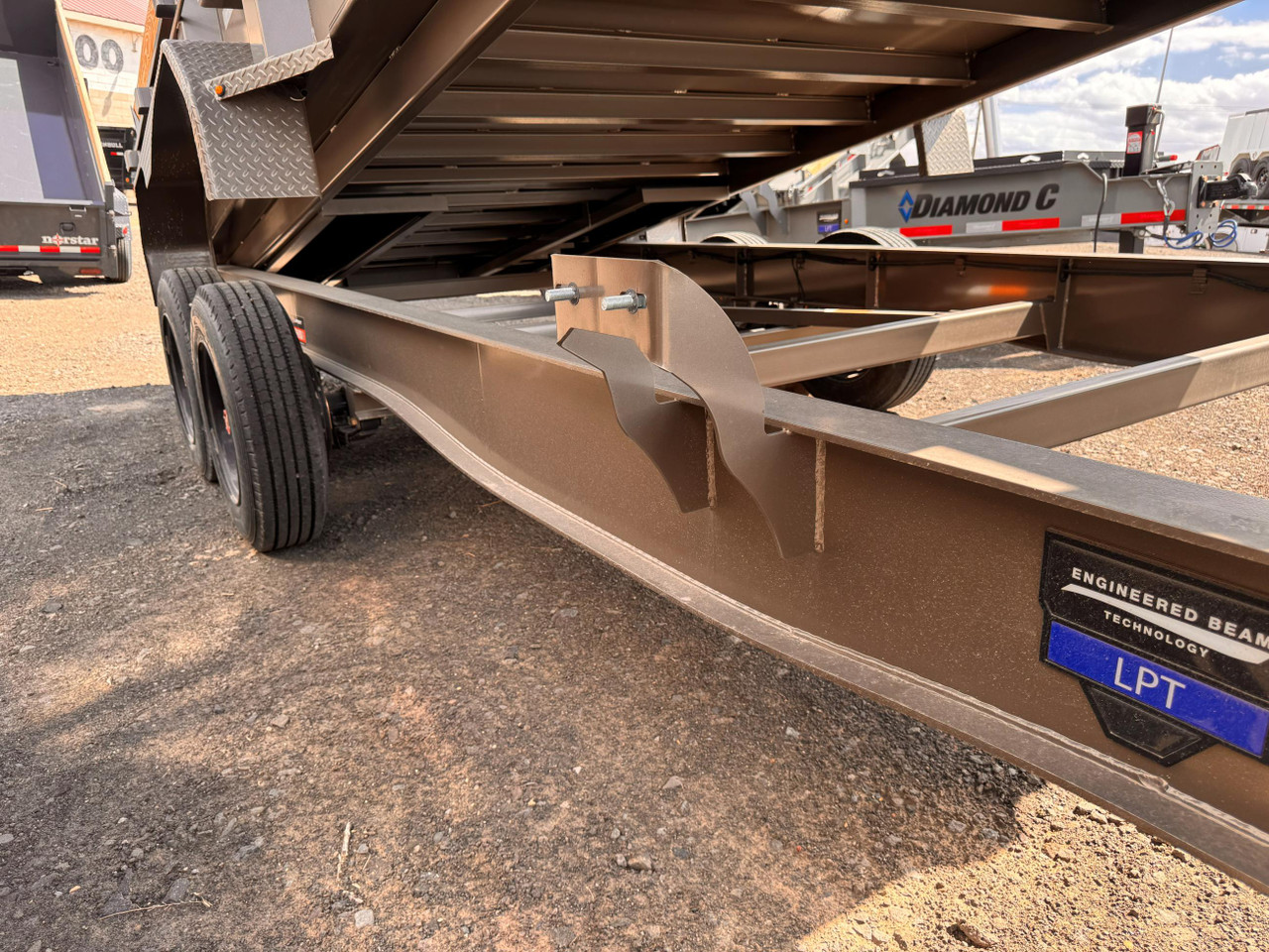 Diamond C 2026 LPT208 81"X16' Telescopic Dump | Tandem Axle 8k 24" Sides Wtih Board Brackets, Solar Charger