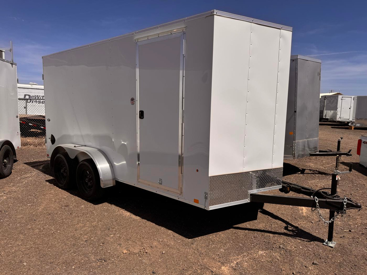 Look 2026 ST DLX 7'X14' V-Nose Cargo Trailer | Tandem Axle 3.5k 6'6" Tall, Double Rear Barn Doors