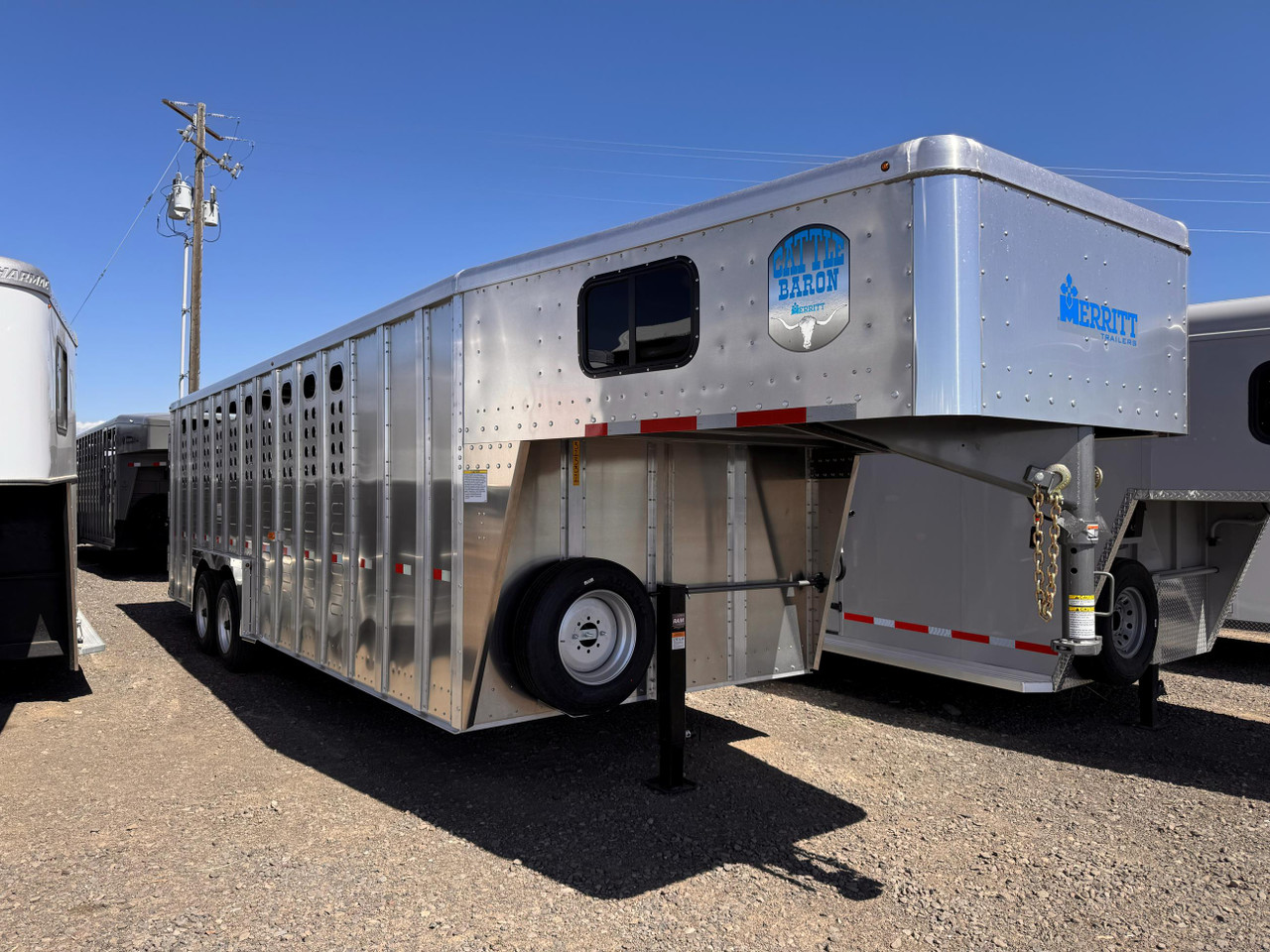 Merritt 2026 Baron Punchside 8'X24' Stock Combo Trailer | Tandem Axle 8k 36" Escape Door, 2 Center Gates