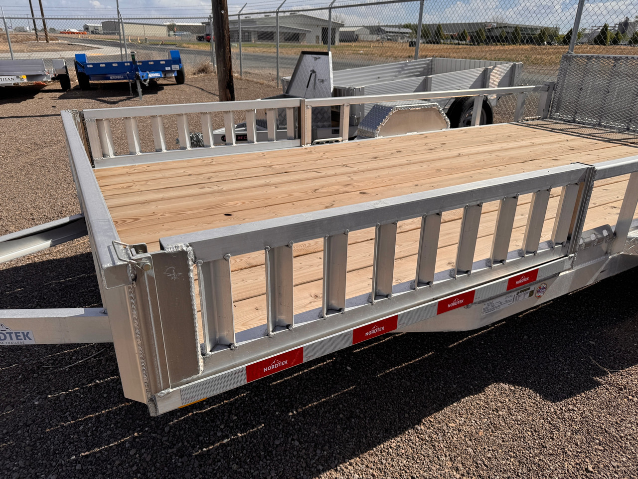 Nordtek Trailers 2025 82"X14' Utility Trailer | Single Axle Axle 3K, ATV Side Load, Solid Rear Gate