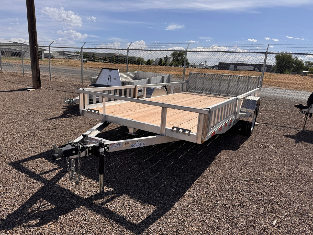 Nordtek Trailers 2025 82"X14' Utility Trailer | Single Axle Axle 3K, ATV Side Load, Solid Rear Gate