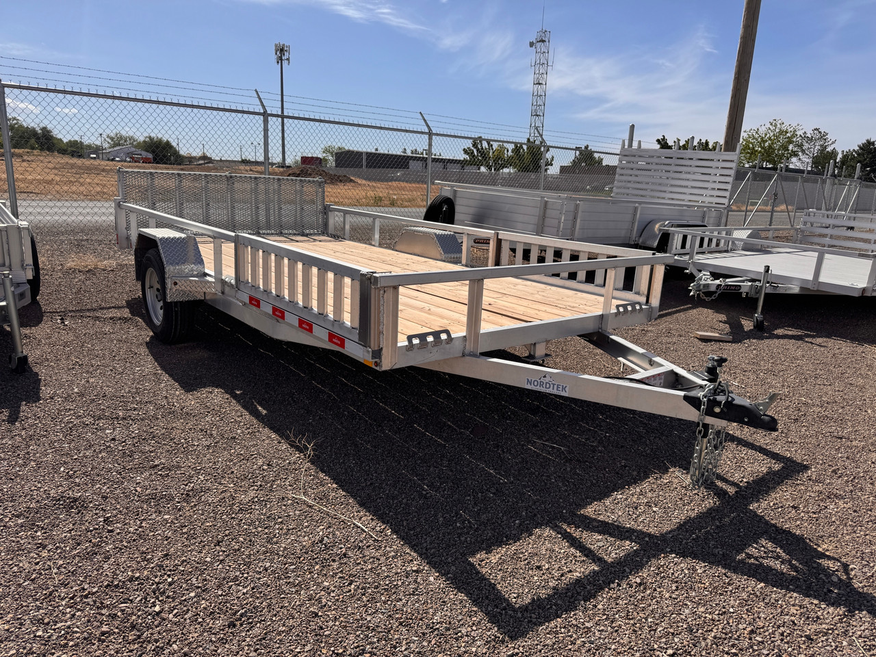 Nordtek Trailers 2025 82"X14' Utility Trailer | Single Axle Axle 3K, ATV Side Load, Solid Rear Gate