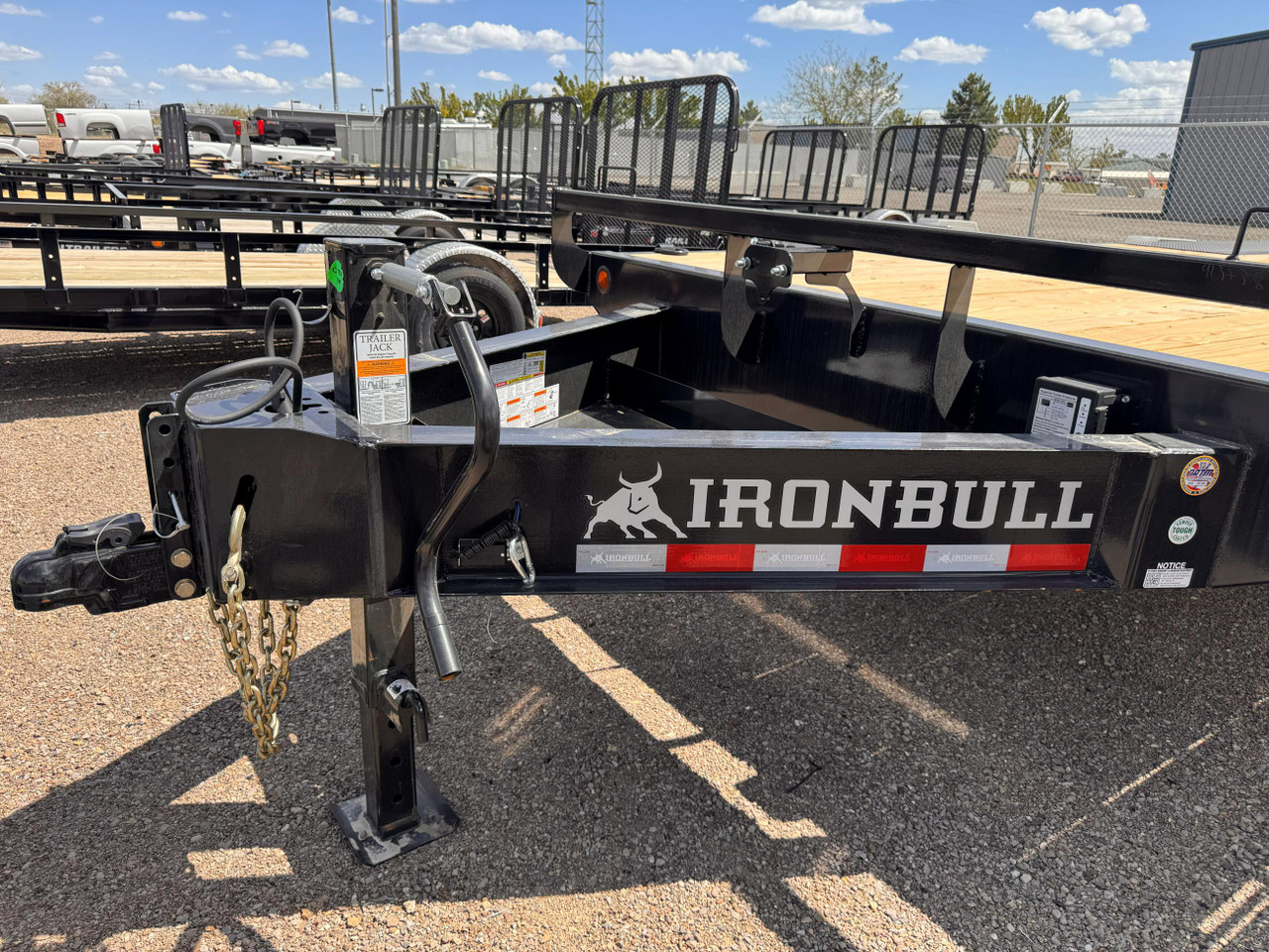 Iron Bull 2026 FDP 22' Deckover Trailer | Tandem Axle 7k 10" I-Beam Frame, Slide In Ramps