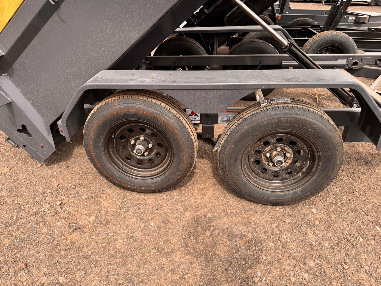 Iron Bull 2026 DCB 5'X10' Single Ram Dump Trailer | Tandem Axle 3.5k Power Up/Down, 20" Sides