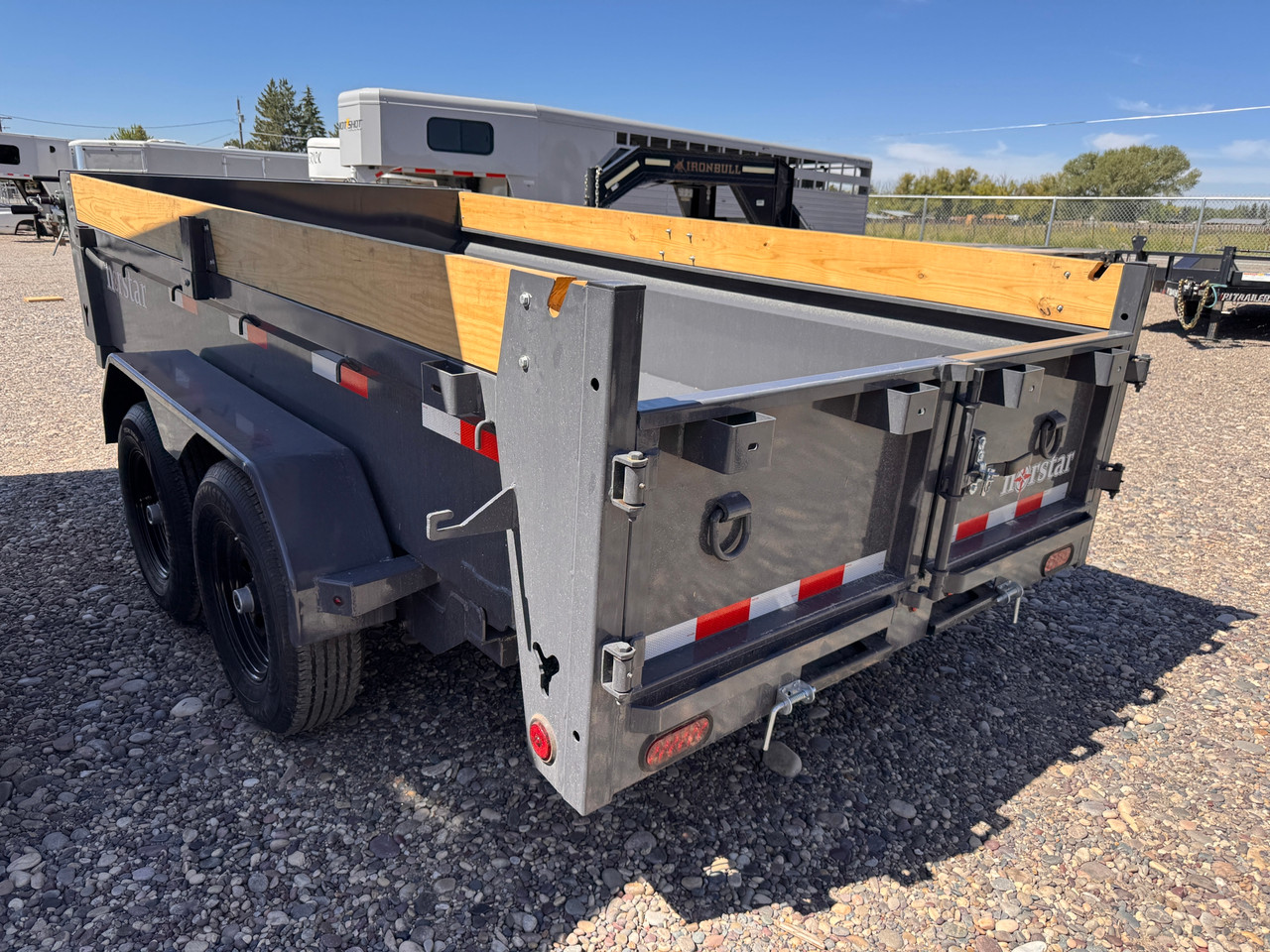 Norstar 2026 DCB 72"x12' Scissor Dump Trailer | Tandem Axle 9.99K, Power Up Down, Slide In Ramps