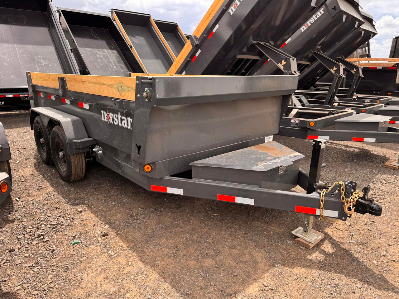 Iron Bull 2026 DCB 72"X12' Scissor Dump Trailer | Tandem Axle 5.2k Power Up Down, Slide In Ramps