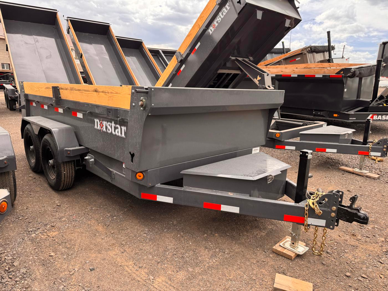Iron Bull 2026 DCB 72"X12' Scissor Dump Trailer | Tandem Axle 5.2k Power Up Down, Slide In Ramps