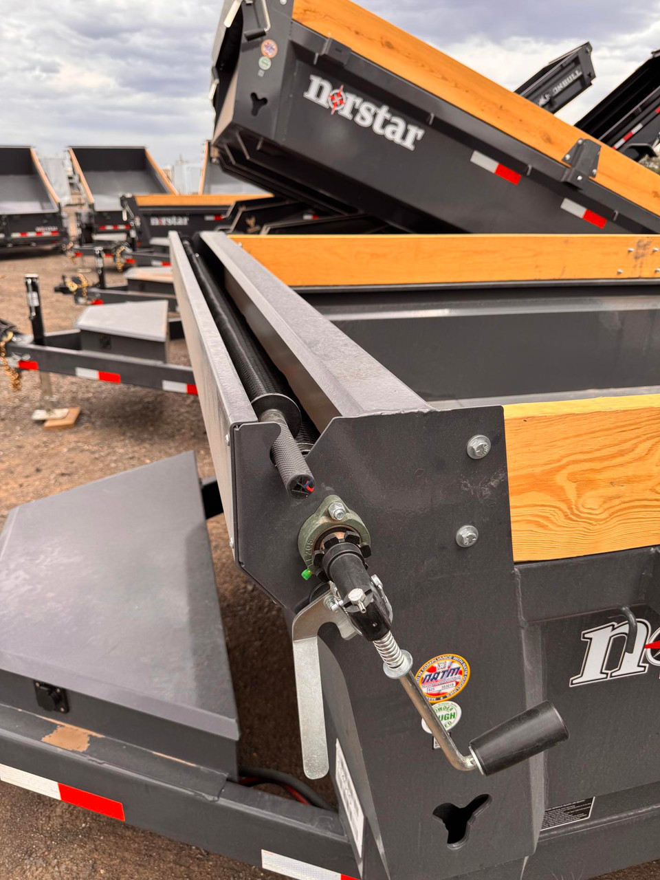 Iron Bull 2026 DCB 72"X12' Scissor Dump Trailer | Tandem Axle 5.2k Power Up Down, Slide In Ramps