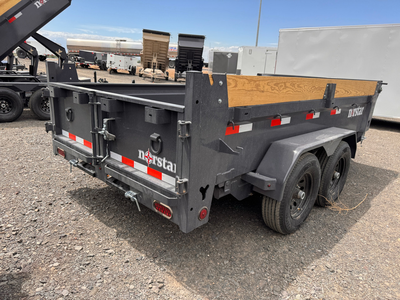 Iron Bull Trailers 2026 DCB 72"X12' Scissor Dump Trailer | Tandem Axle Axle 9.99K, Power Up Down, Slide In Ramps