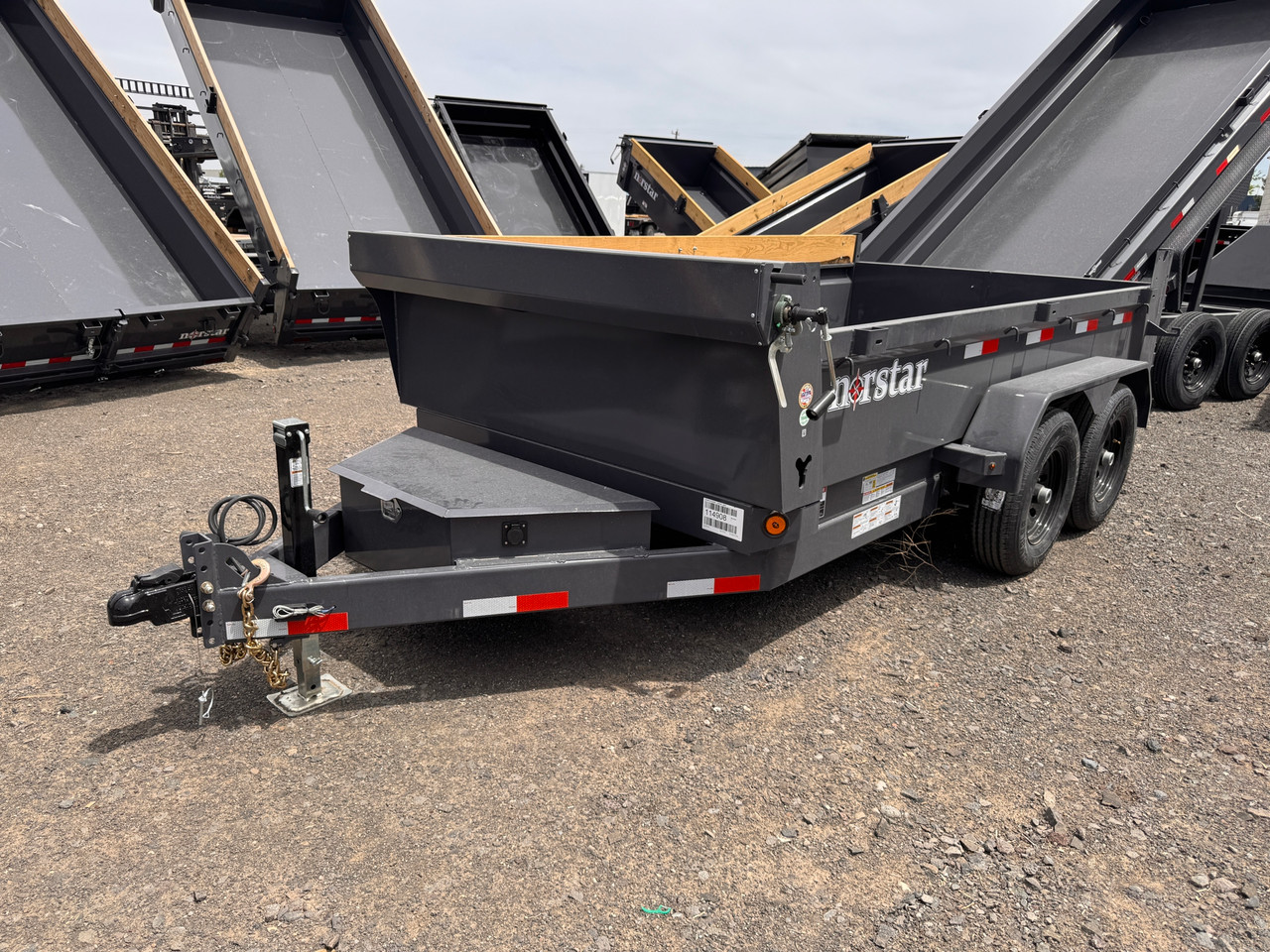 Iron Bull Trailers 2026 DCB 72"X12' Scissor Dump Trailer | Tandem Axle Axle 9.99K, Power Up Down, Slide In Ramps