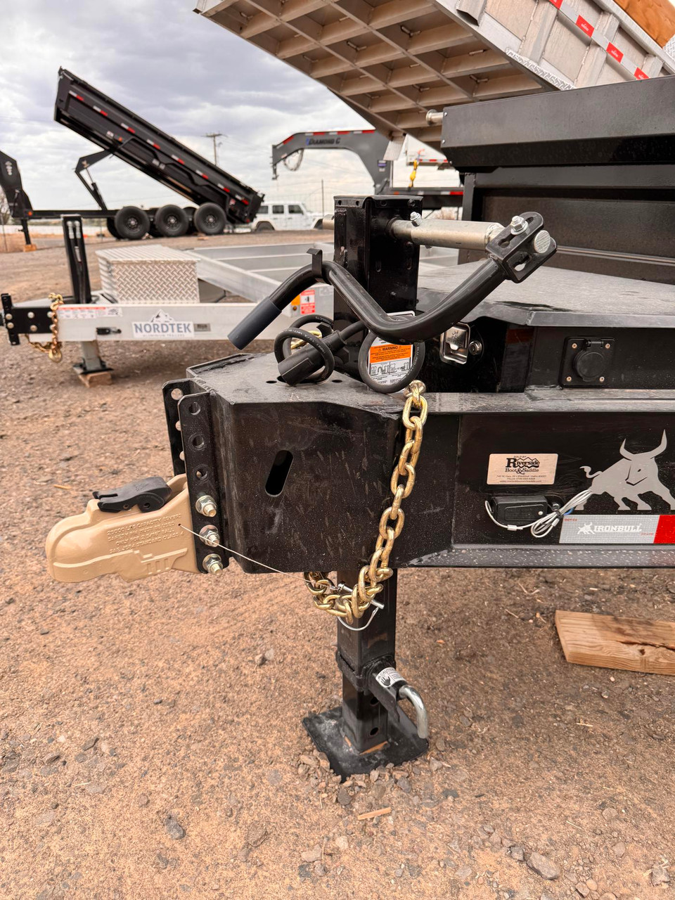 Iron Bull 2026 DDP 96"X16' Deckover Dump Trailer | Triple Axle 7k 18" Fold Down Sides, Aluminum Ramps
