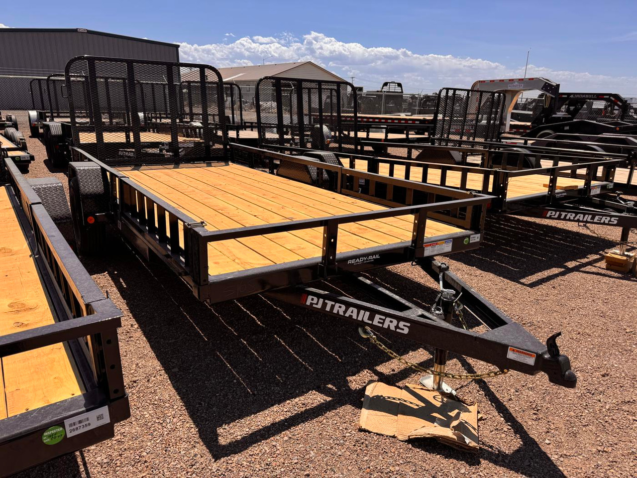 P.J. 2026 U7 77"X14' Utility Trailer | Single Axle 3.5k ATV Side Ramps, Steel Diamond Plate Fenders 4" Spring Assisted Rar Rampgate