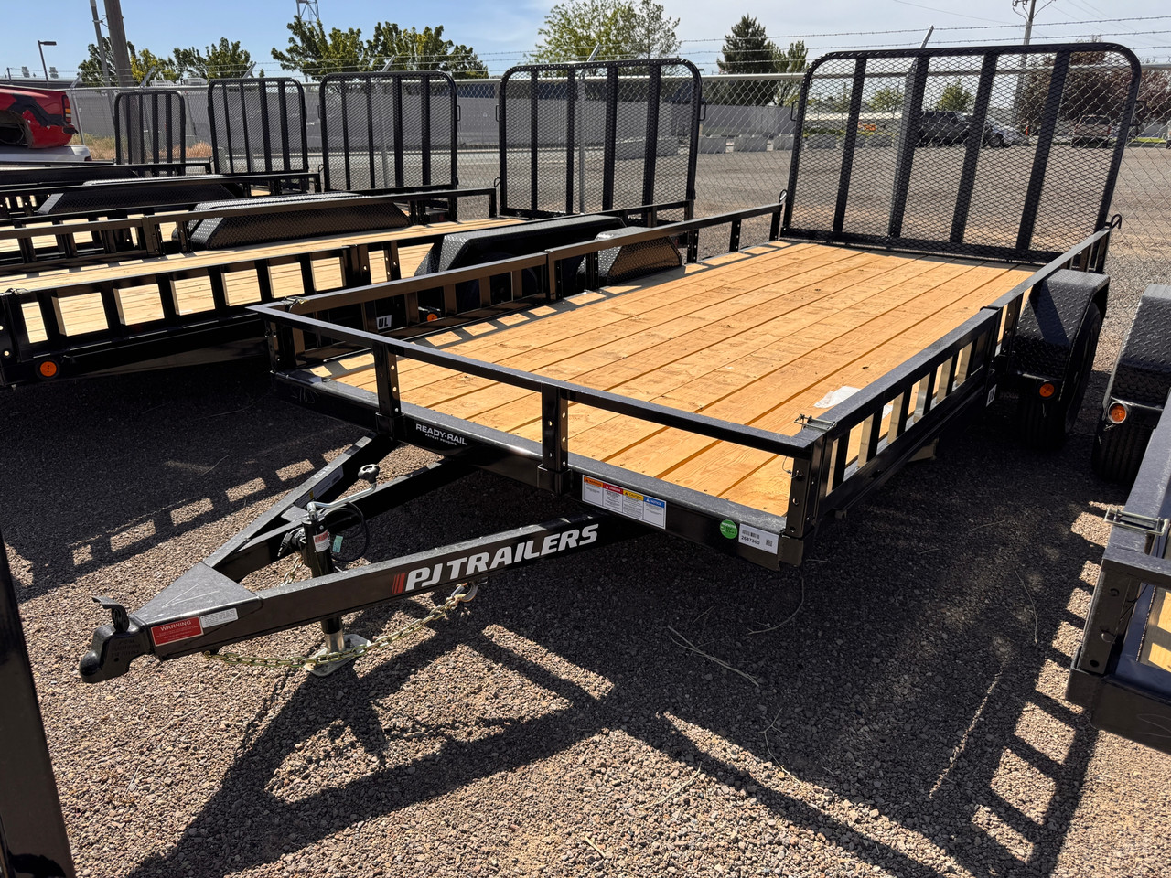 P.J. Trailers 2026 U8 83"X14' Utility Trailer | Single Axle Axle 3.5K, ATV Side Ramps, Steel Diamond Plate Fenders 4" Spring Assisted Rar Rampgate