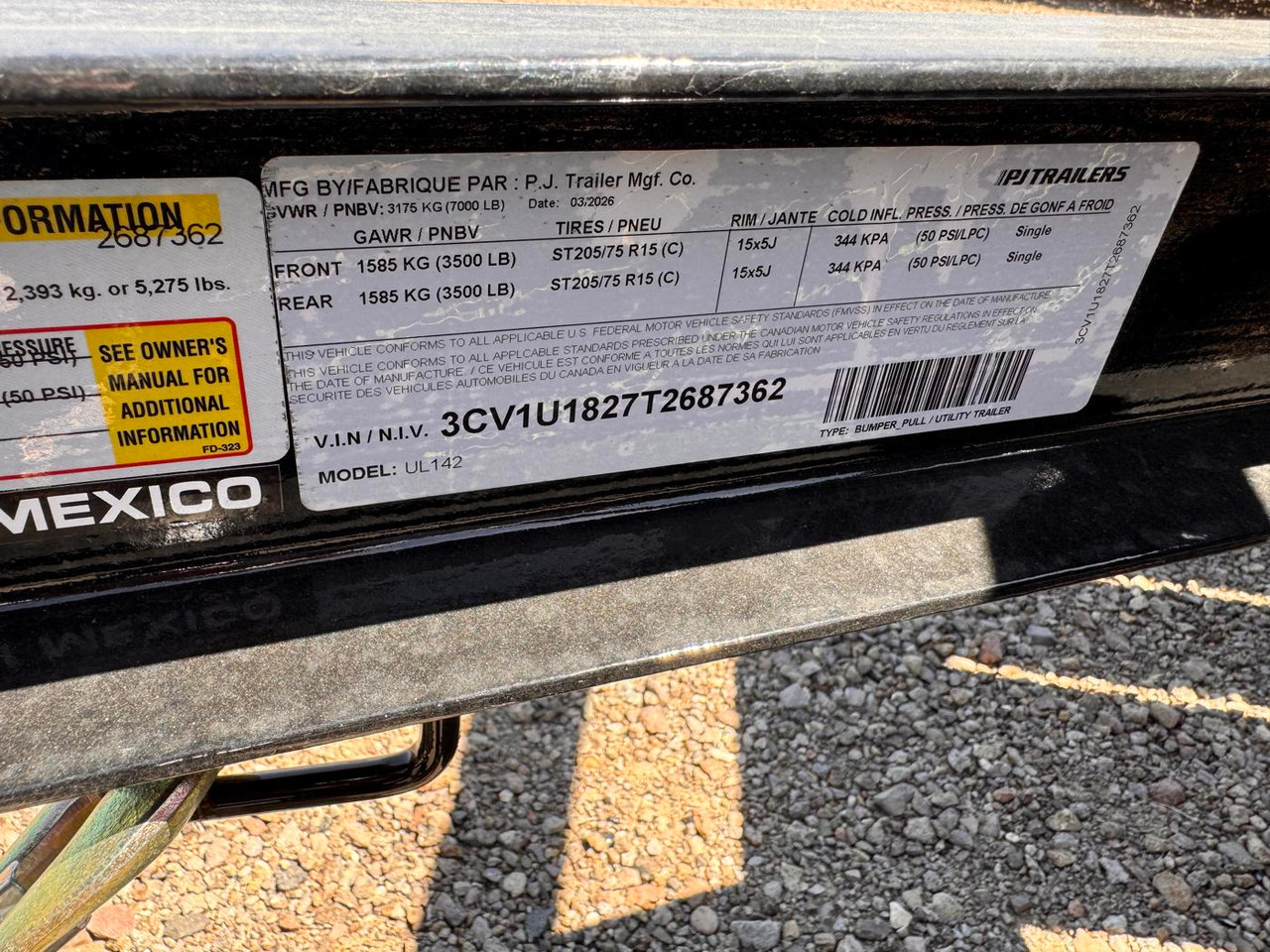 P.J. 2026 UL 83"X14' Utility Trailer | Tandem Axle 3.5k ATV Side Ramps, Steel Diamond Plate Fenders 4" Spring Assisted Rar Rampgate