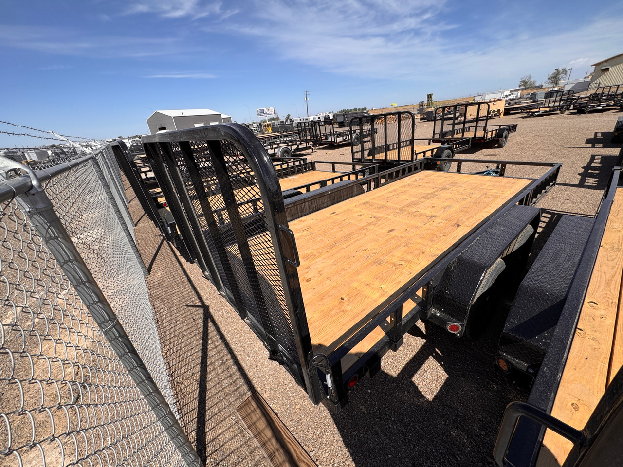 P.J. Trailers 2026 UL 83"X16' Utility Trailer | Tandem Axle Axle 7K, ATV Side Ramps, Steel Diamond Plate Fenders 4" Spring Assisted Rar Rampgate