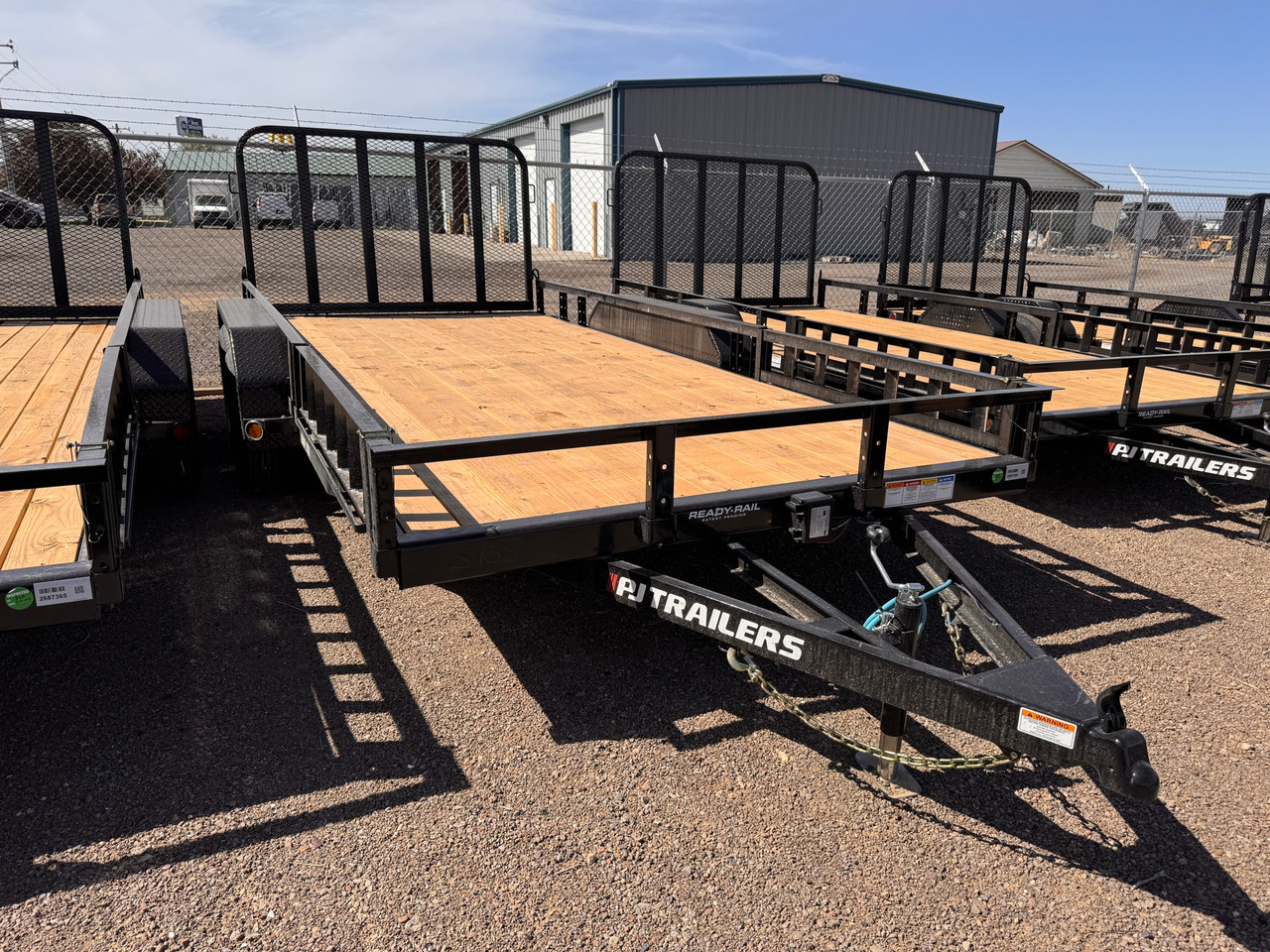 P.J. Trailers 2026 UL 83"X16' Utility Trailer | Tandem Axle Axle 7K, ATV Side Ramps, Steel Diamond Plate Fenders 4" Spring Assisted Rar Rampgate