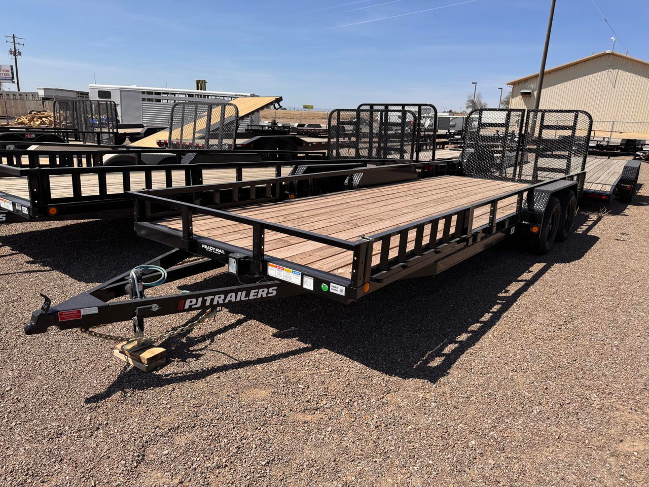 P.J. 2026 UL 83"X22' Utility Trailer | Tandem Axle 3.5k HD Split Rampgate, ATV Side Ramps, 12" OC Crossmember